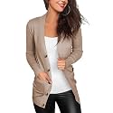 VERABENDI Women's Lightweight Cardigan Sweater Snap Button Front