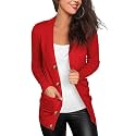 VERABENDI Women's Lightweight Cardigan Sweater Snap Button Front