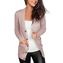 VERABENDI Women's Lightweight Cardigan Sweater Snap Button Front