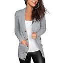 VERABENDI Women's Lightweight Cardigan Sweater Snap Button Front