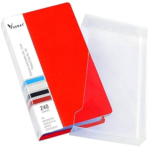 verat business card holder 120 pockets for 240 cards business card holder  debitcreditbusinessvisiting name id card holder card organizer professional office organizer red card holder