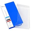 VERAT Business Card Holder, 120 Pockets for 240 Cards Business Card Holder | Debit/Credit/Business/Visiting Name ID Card Holder Card Organizer Professional Office Organizer (Blue, Card Holder)