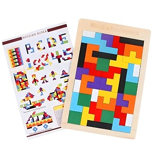 verat montessori wooden shape sorter toy  color amp shape matching stacking puzzle  educational learning toy for toddlers boys amp girls age 1 2 3 years tetric