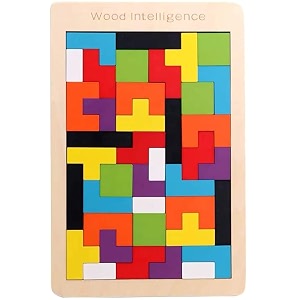 verat montessori wooden shape sorter toy  color amp shape matching stacking puzzle  educational learning toy for toddlers boys amp girls age 1 2 3 years 40pc tetrci