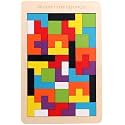 VERAT Montessori Wooden Shape Sorter Toy | Color &amp; Shape Matching Stacking Puzzle | Educational Learning Toy for Toddlers Boys &amp; Girls Age 1 2 3 Years (40Pc Tetrci)