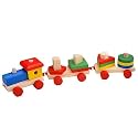 Verat Wooden Toy Train for Kids | Montessori Shape Sorting &amp; Stacking Blocks | Educational Wooden Puzzle Train Set for Toddlers, Boys &amp; Girls | Early Learning Development Toy (Multicolor)