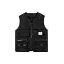 Verdusa Boy's Pocket Front Buckle Sleeveless Cargo Vest Jacket