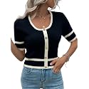 Verdusa Women39s Cropped Sweater Old Money Clothes