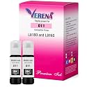 VERENA 011 &amp; 012 Refill Ink Bottle Compatible for Epson L8180 and L8160 Printer (Black Pack of 2)