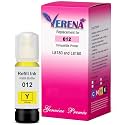 VERENA 011 &amp; 012 Refill Ink Bottle Compatible for Epson L8180 and L8160 Printer (Yellow)