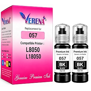 057 refill ink compatible for epson printers black pack of 2