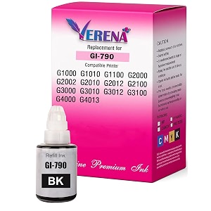 verena 790 black ink compatible for canon pixma g1000g1010g1100g2000g2002g2010g2012g2100g3000g3012g3100g4000g4010