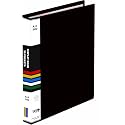 Verena A4 Size Presentation Display Book Folder File Binders with Plastic Clear Sleeves Document Organizer for Music Sheets Artwork Drawing for School Office (Black 20 Pocket 40 Pages)