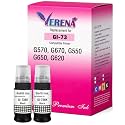 VERENA GI-73 Ink Bottle Compatible for Canon Pixma G570, G670, G550, G650, G620 Printers (Black (Pack of 2))