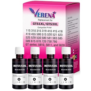 verena gt 53xl amp gt51xl refill ink bottle for use in deskjet 5810581158205821 310315316319415416419 printersmart tank 500510515610650700720 printers135ml x 4black