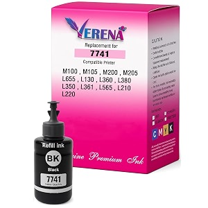 verena 7747741  t7741 pigment black ink refill bottle compatible for m100  m105  m200  m205  l605  l655  l1455 printers