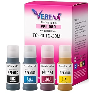 verena pfi 050 refill ink compatible for imageprograf tc-20 tc-20m ink tank printers