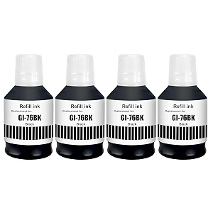verena gi-76 ink suitable bulk bottle water based refill ink for canon maxify gx5070gx6070gx7070 printer black pack of 4