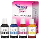 Verena GI-76 Ink Suitable Bulk Bottle Pigment Refill Ink for Canon MAXIFY GX5070,GX6070,GX7070 Printer (Black Cyan Magenta Yellow)