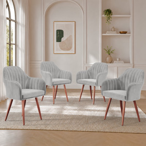 Vergo Plush Velvet Accent Chair Cushion Seat