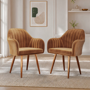 Vergo Plush Velvet Accent Chair Cushion Seat