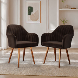 Vergo Plush Velvet Accent Chair Cushion Seat