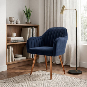 Vergo Plush Velvet Accent Chair Cushion Seat