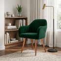 Vergo Plush Velvet Accent Chair Cushion Seat