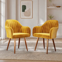 Vergo Plush Velvet Accent Chair Cushion Seat