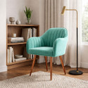 Vergo Plush Velvet Accent Chair Cushion Seat