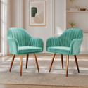 Vergo Plush Velvet Accent Chair Cushion Seat