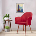 Vergo Plush Velvet Accent Chair Cushion Seat