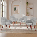 Vergo Plush Velvet Accent Chair Cushion Seat