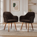 Vergo Plush Velvet Accent Chair Cushion Seat