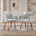 Vergo Plush Velvet Accent Chair Cushion Seat