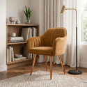 Vergo Plush Velvet Accent Chair Cushion Seat