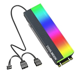verilux m2 2280 ssd heatsink 5v argb for nvme sata aluminum thermal pad