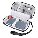 Verilux® Hard Carrying Case Storage Bag for SanDisk 480GB 1TB 2TB 4TB Extreme Pro Portable SSD SDSSDE30 / SDSSDE81 Solid State Drive EVA Shockproof Water Repellent Protective Storage Travel Bag