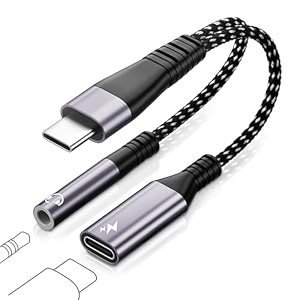verilux usb c to 35mm audio adapter 2 in 1 pd 60w fast charging
