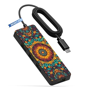 verilux usb c hub 4-port high speed usb 30 60cm cable for macbook