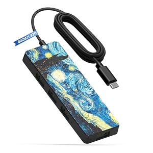 verilux usb c hub 4-port 30 with type-c self-power 60cm cable for laptops
