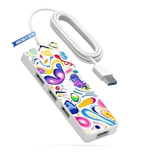 verilux usb 30 hub 4-port adapter with type-c power port for mac mini m5
