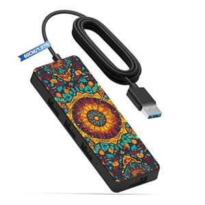 verilux 4-port usb 30 hub with type-c self-power for laptop