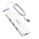 Verilux 4-Port USB 3.0 Hub with Self-Power Type-C for PC Laptop Mac
