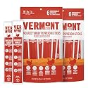 Vermont Smoke &amp; Cure Meat Sticks - Uncured Turkey Pepperoni - Protein Snacks, No Antibiotics or Added Hormones, Hiking Snacks- 1 oz, 6 Count (Pack of 2)