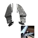 Wind Wing Rearview Stealth Mirrors aero H2 style universal for faring Bikes,like r15, ninja, ktm rc gixxer, rs200 (set of 2)