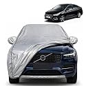 Verna 100% Waterproof Car Cover | Dustproof Sun Protection Cover | Soft Cotton Lining | Triple Stitched | Mirror Pocket | Antenna Pocket | All Weather Body Cover (Silver with Yellow Piping)
