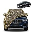 Verna 100% Waterproof Car Cover | Dustproof Sun Protection Cover | Soft Cotton Lining | Triple Stitched | Mirror Pocket | Antenna Pocket | All Weather Body Cover (Army)