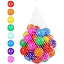 Vero Baby Balls For Kids 8Cm Balls For Pool Pit/Baby Plastic Ball Without Sharp Edges Colorful Small Soft Balls For Kids-Multicolour (12 Pcs) - Softball
