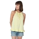 Vero Moda Blue Tie-Up Neck Top